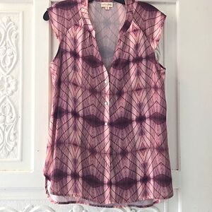 Maison Jules Flowy Blouse Size Medium